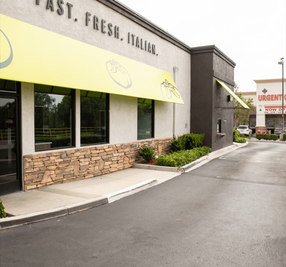 Interior of Fazoli’s, built by Platinum X Construction