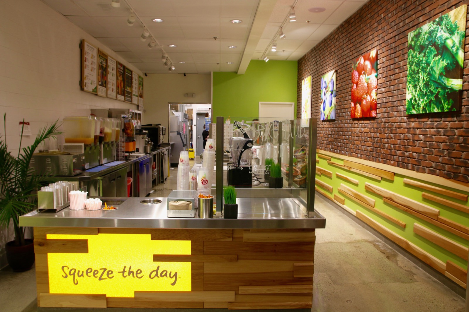 Interior of Jamba Juice, built by Platinum X Construction