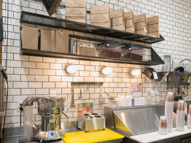 Interior of Juice Crafters, built by Platinum X Construction
