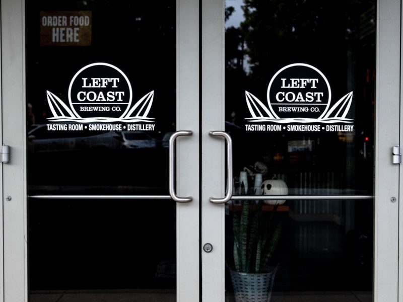 Interior of Left Coast Brewing, built by Platinum X Construction