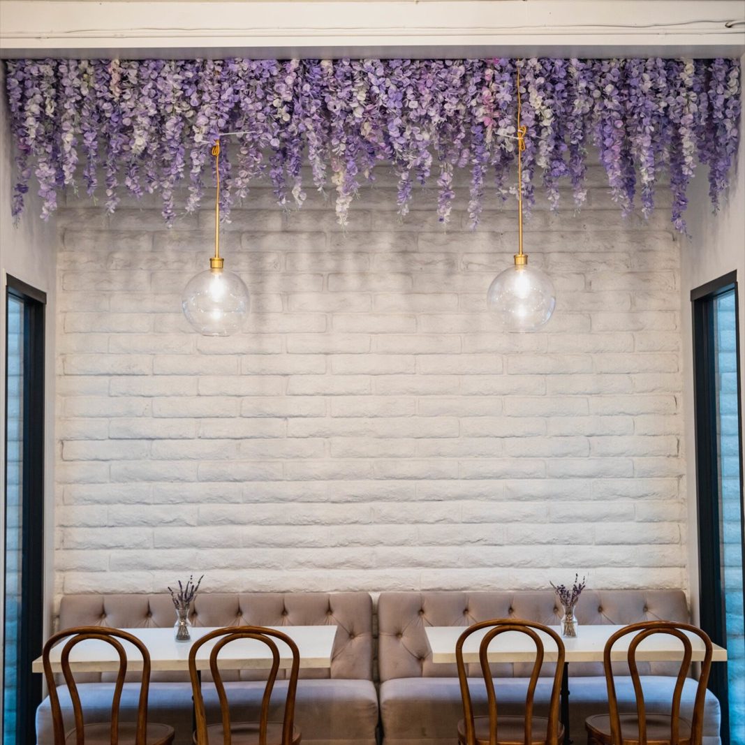 Interior of Morning Lavender Tea Cafe, built by Platinum X Construction