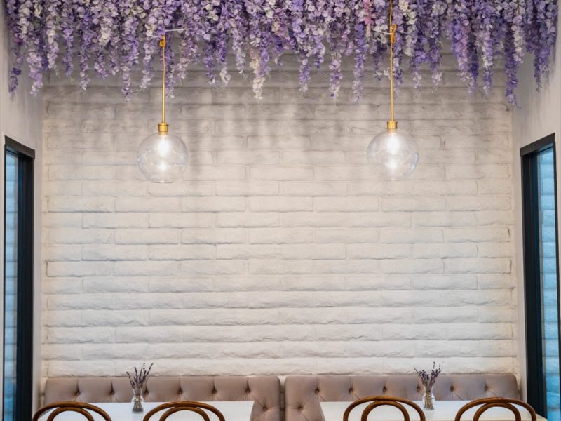 Interior of Morning Lavender Tea Cafe, built by Platinum X Construction
