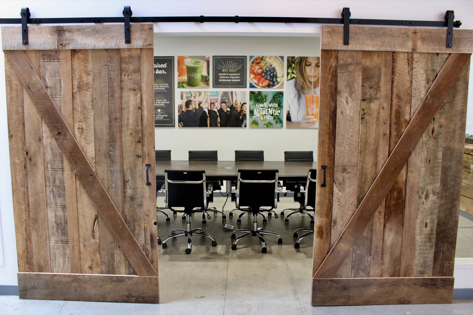 Interior of Nekter Corporate Office, built by Platinum X Construction