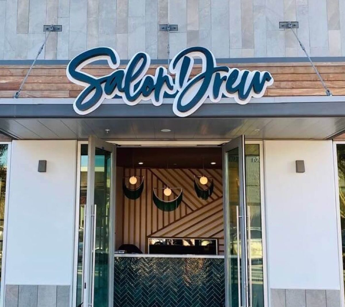 Interior of Salon Drew, built by Platinum X Construction
