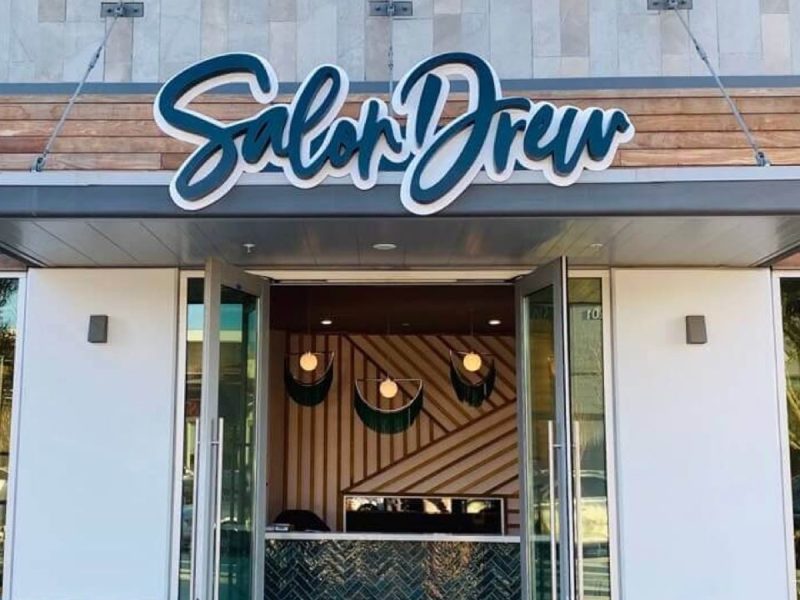 Interior of Salon Drew, built by Platinum X Construction