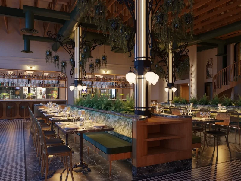 Interior of Alouest San Diego, built by Platinum X Construction
