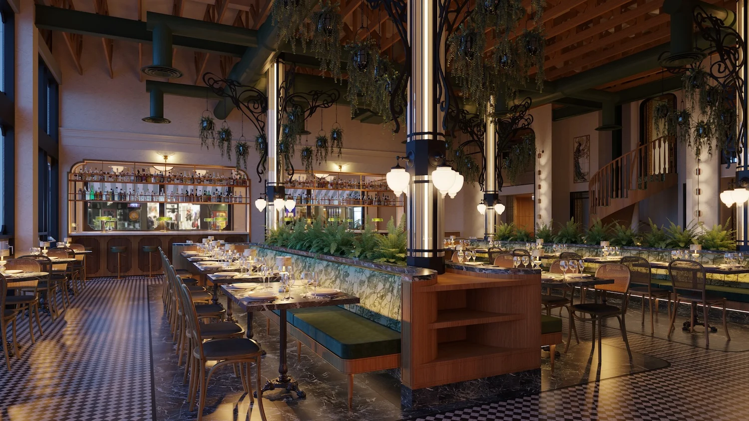 Interior of Alouest San Diego, built by Platinum X Construction
