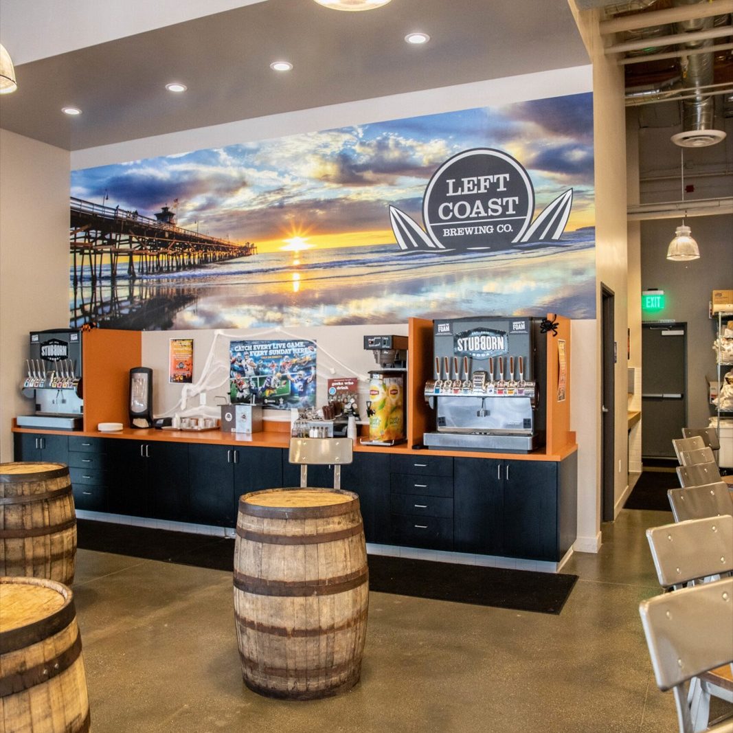 Left Coast Brewing interior, photo 1